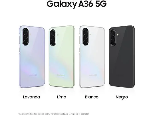 Samsung Galaxy A36 5G 8/128-256GB | Snapdragon, AMOLED 6.7”, Triple Cámara 50MP