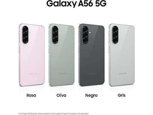 Samsung Galaxy A56 5G 8/128-256 GB | AMOLED 120Hz, Triple Cámara 50 MP, IP67, Android 15