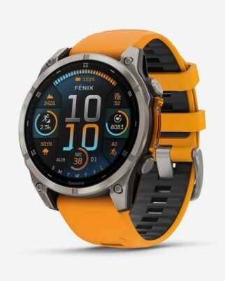 Garmin Fenix 8 47mm Sapphire AMOLED – Grafito/Naranja, GPS Multideporte Premium